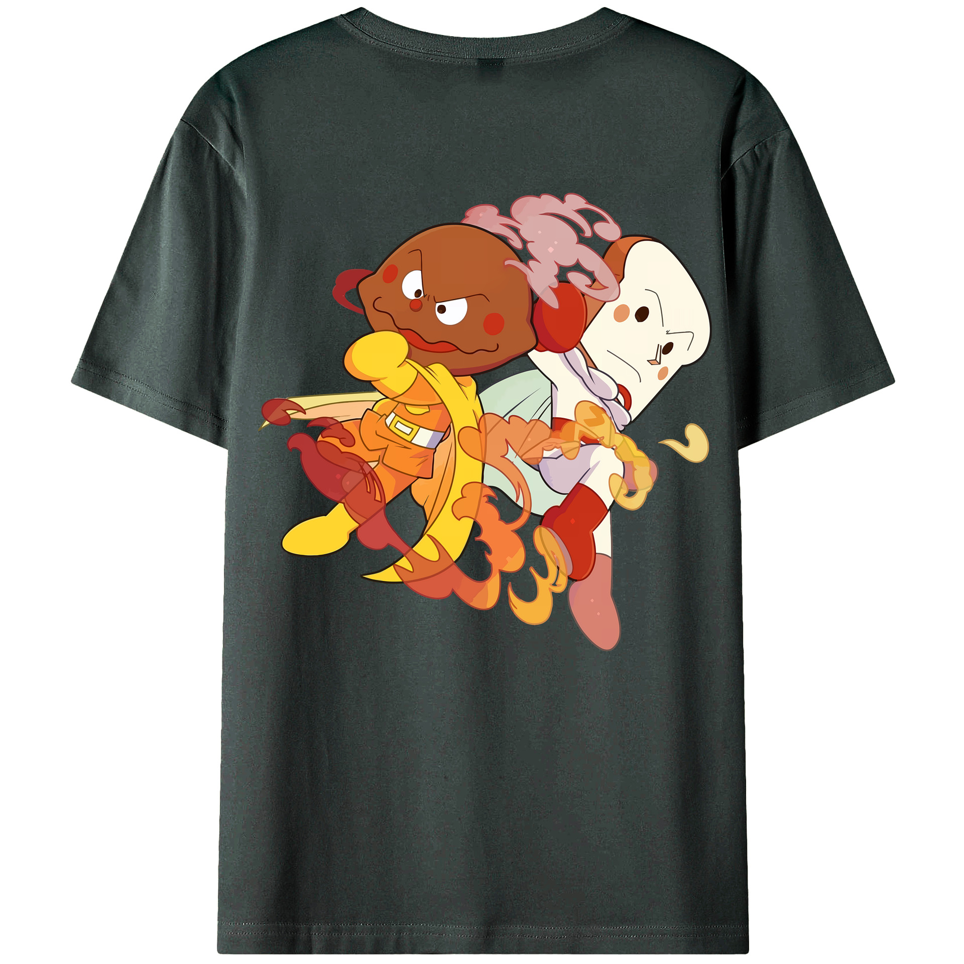 （画像用） アンパンマン Anpanman 綿100％ メンズ半袖Tシャツ（バックプリント） 通気性